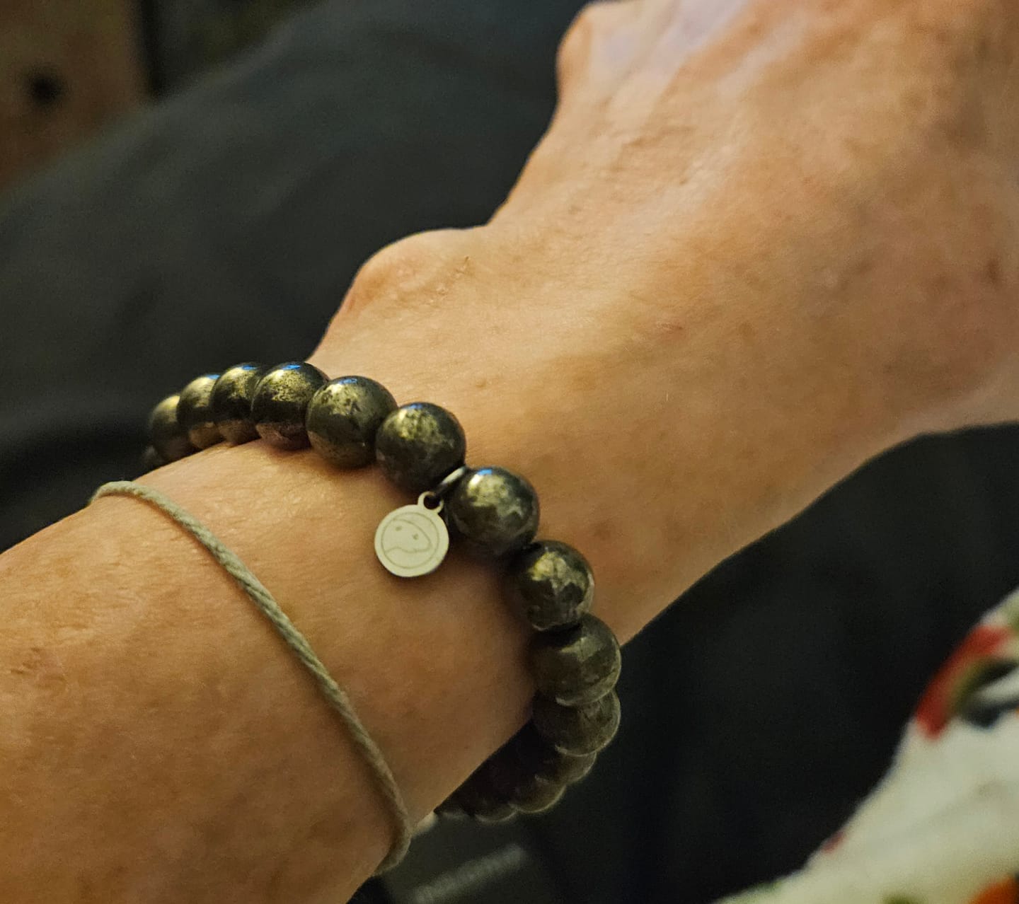 Customer photo review of Pyrite Bracelet
