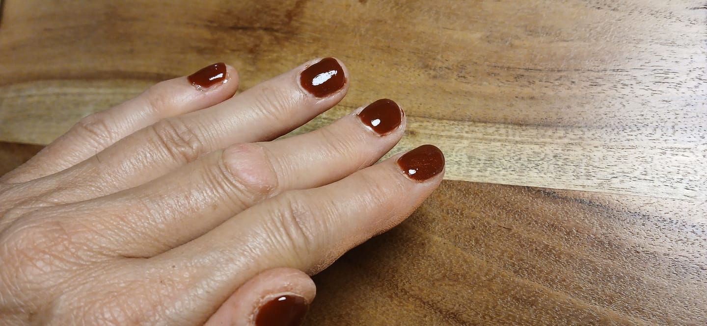 Customer photo review of Rogue Red Dipping Powder
