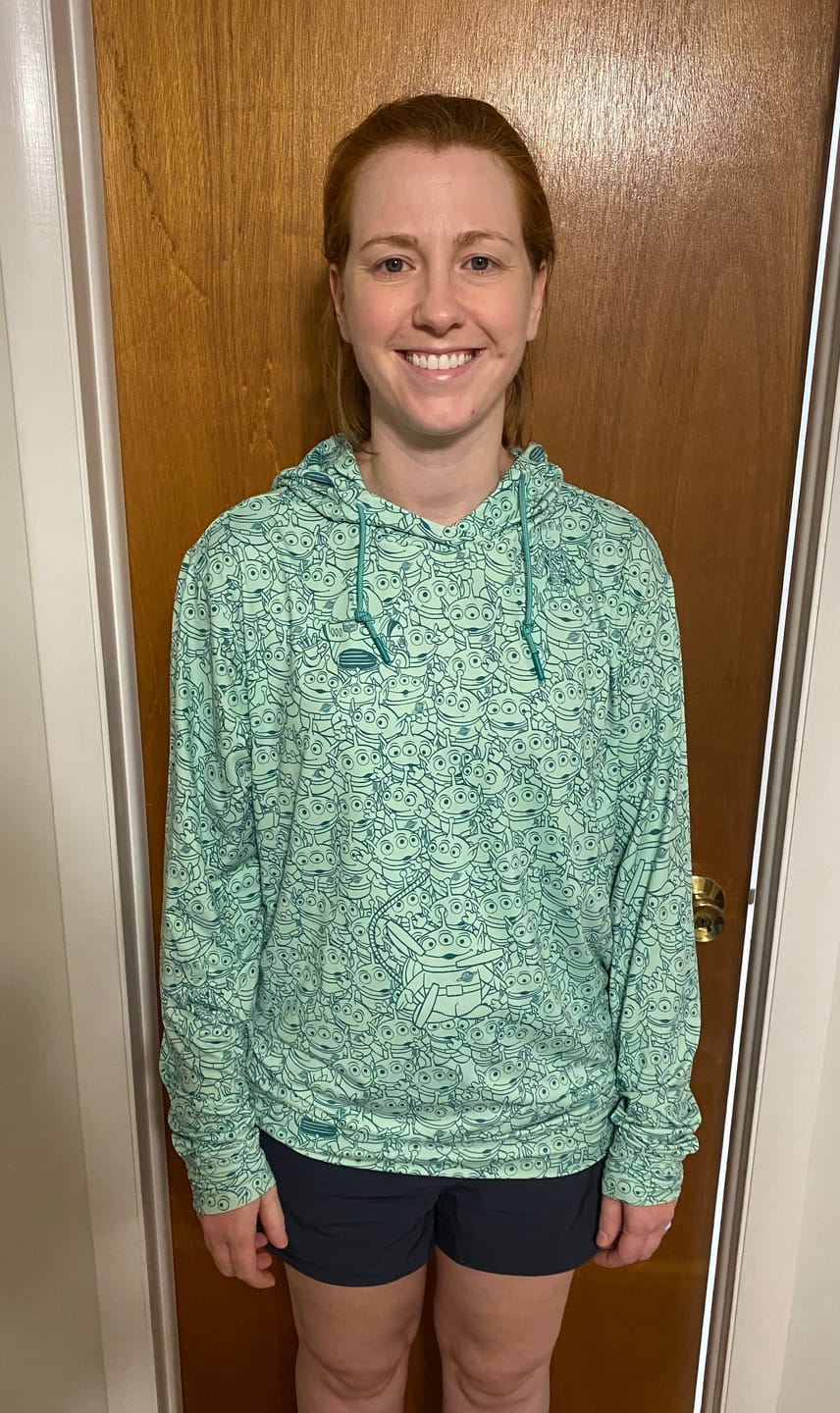 Customer photo review of Disney and Pixar Toy Story “The Crane Escape” – Performance Hoodie