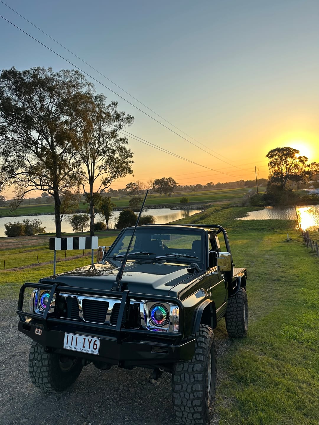 Customer photo review of 7" 'Firewheel' LED Colour Chasing Headlights