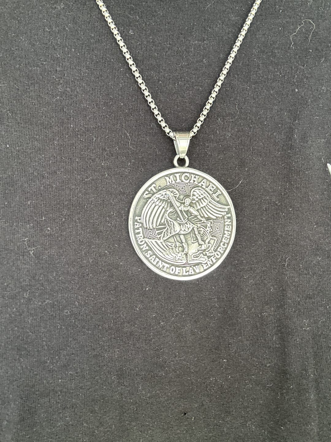 Customer photo review of ST. MICHAELS. - NECKLACE
