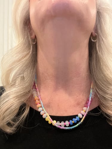 Customer photo review of Vibrant Vine Necklace