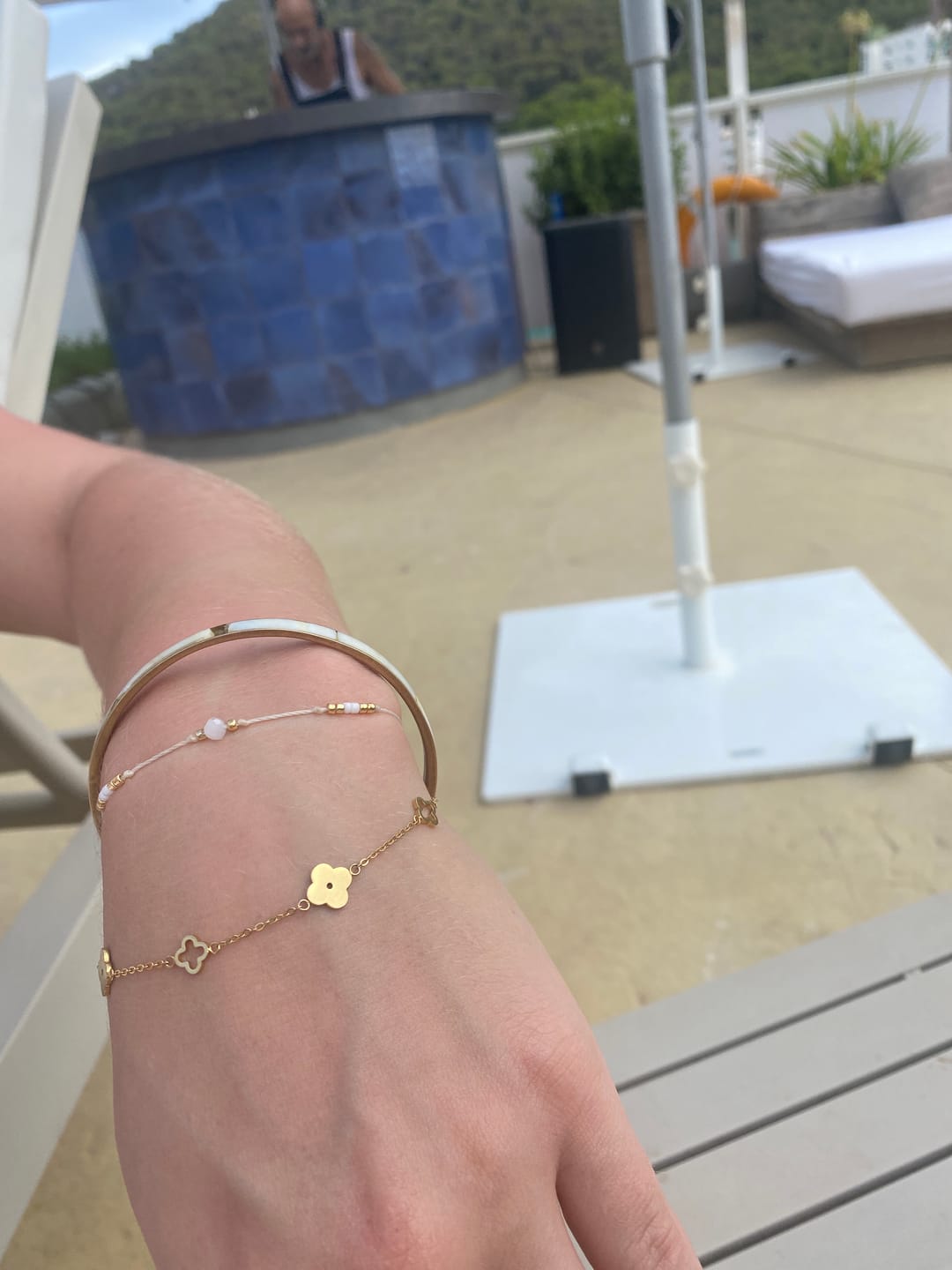 Customer photo review of Multi Clover Bracelet