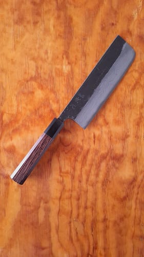 Customer photo review of Hatsukokoro Kurouchi Nakiri 165mm