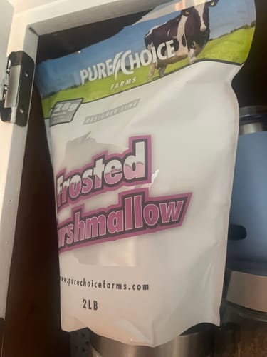 Customer photo review of Whey Protein Isolate Frosted Marshmallow