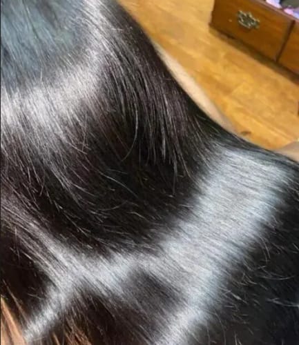 Customer photo review of [Upgrade 360] Invisible Drawstring Straps Glueless Lace Wig Curly Bleached Knots Human Hair Wig