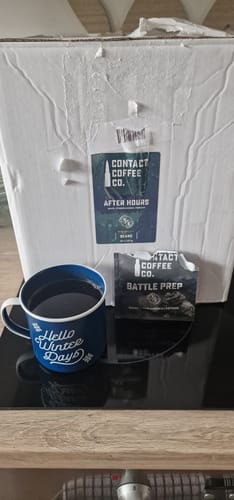 Customer photo review of 100 Single Serve Coffee Brew Bags | Battle Prep