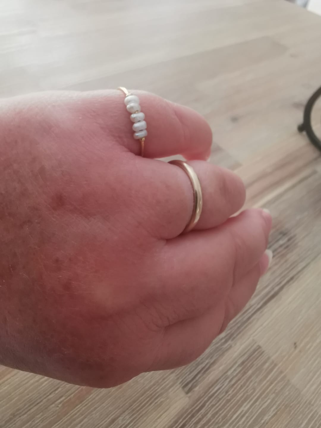 Customer photo review of Classic Freshwater Pearl Ring