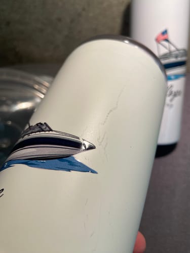 Customer photo review of Custom Digital Boat Artwork