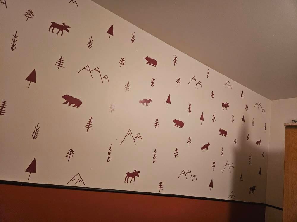 Customer photo review of Wilderness Wall Decals