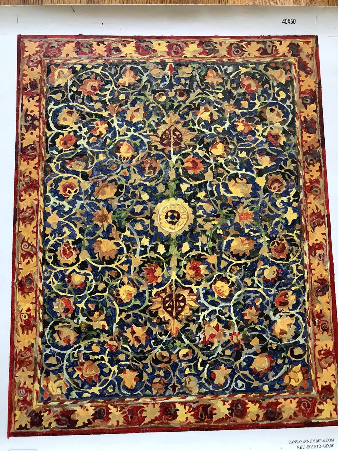Customer photo review of Tapestry - Paint by Numbers
