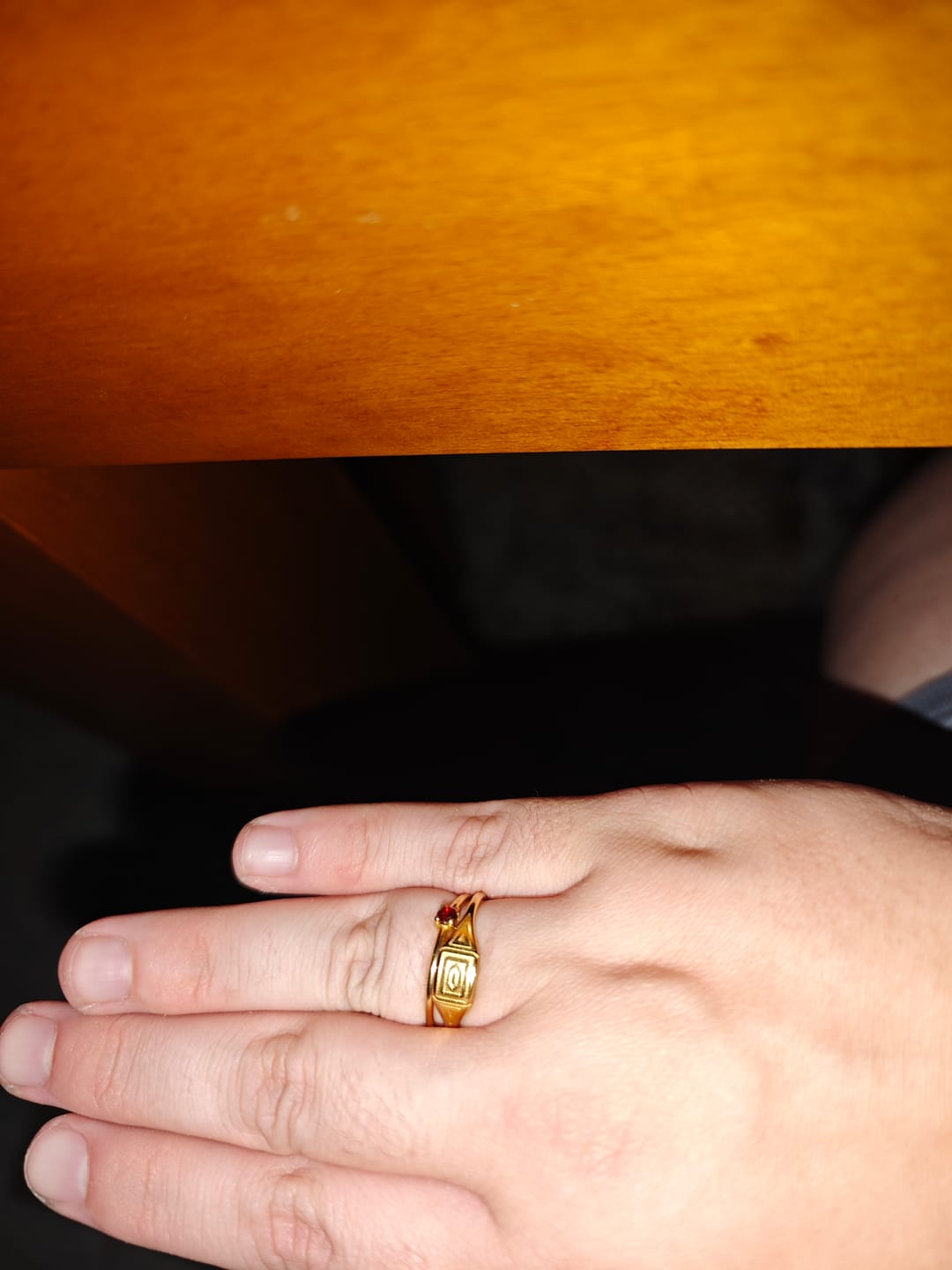 Customer photo review of Gold Adaline Ring