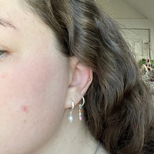Customer photo review of Peacock Earrings Set