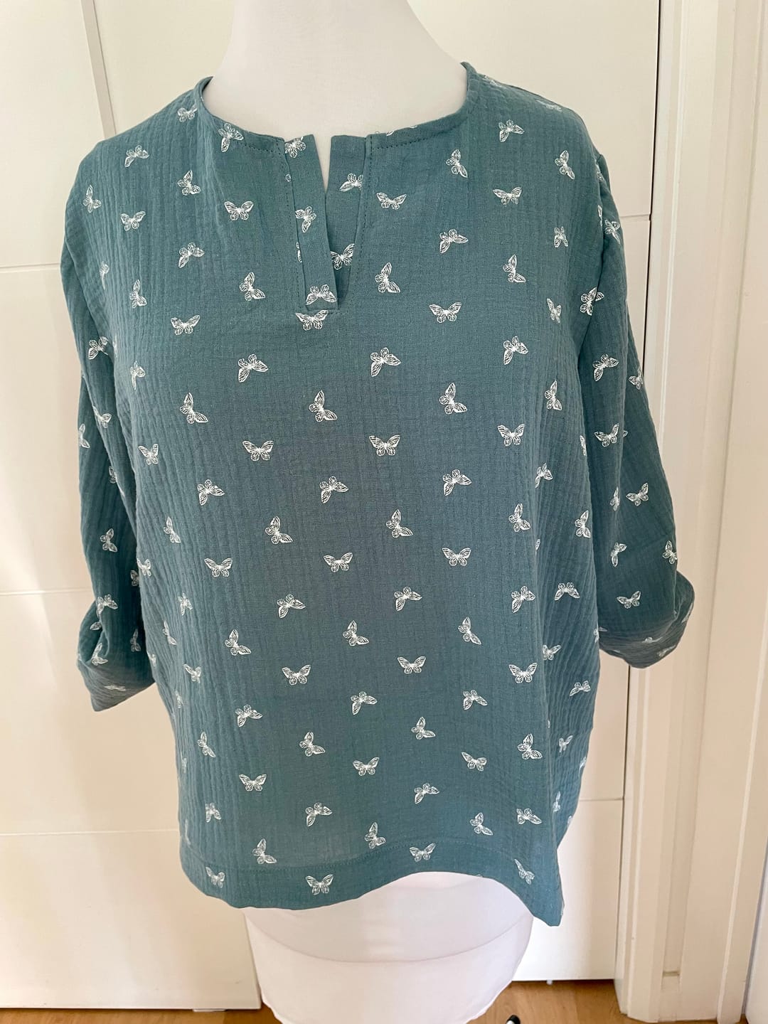 Customer photo review of All Over Butterflies Double Gauze Fabric