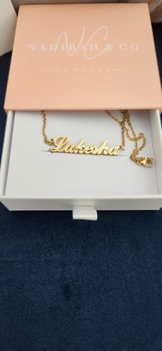 Customer photo review of Personalized Name Necklace