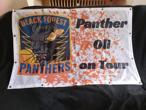 Customer photo review of Banner inkl. Druck