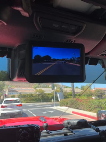 Customer photo review of JL/JLU Rearview Mirror Delete