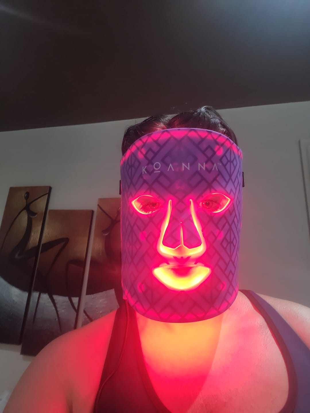Customer photo review of Koanna® MultiGlo™ LED Light Therapy Mask