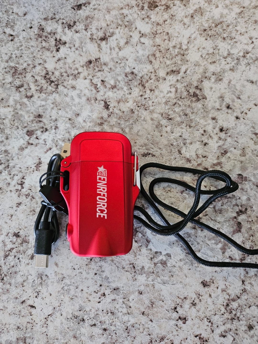 Customer photo review of Metallic Red Arc Lighter