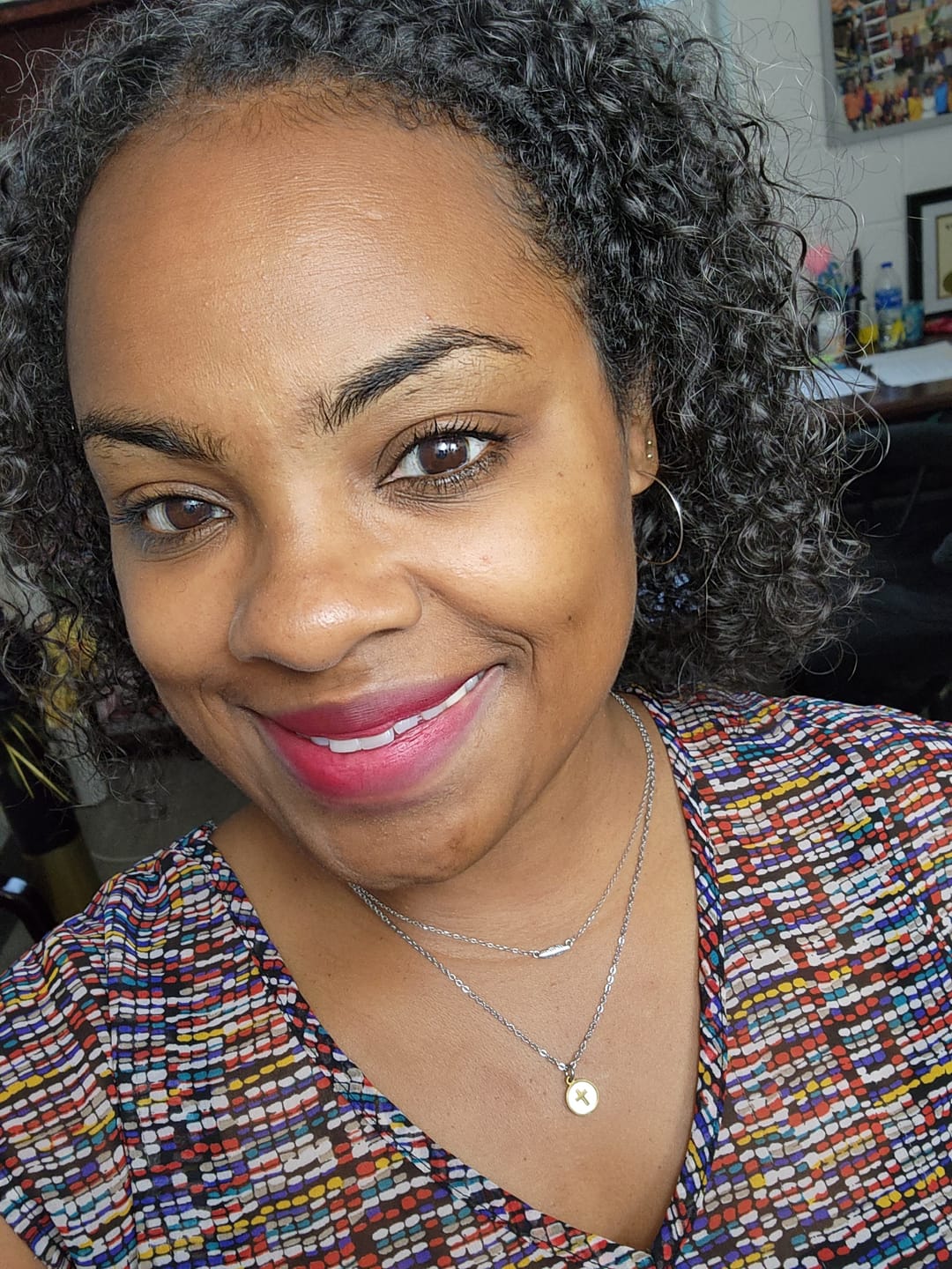 Customer photo review of seashell cross necklace / summershine