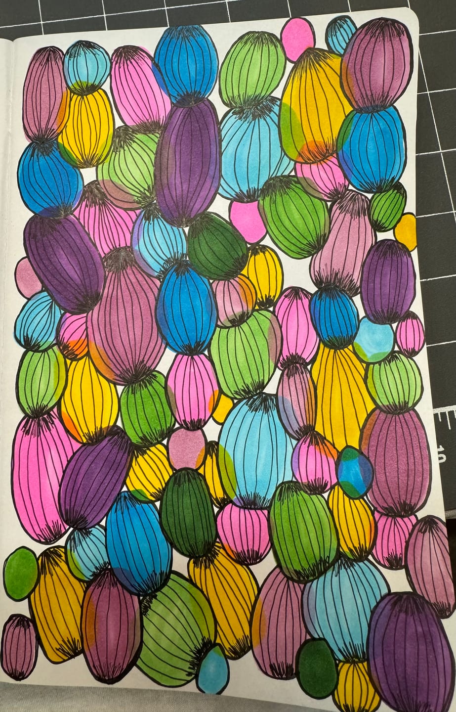 Customer photo review of Ohuhu Honolulu 6 Colors Dual Tips Alcohol Art Markers