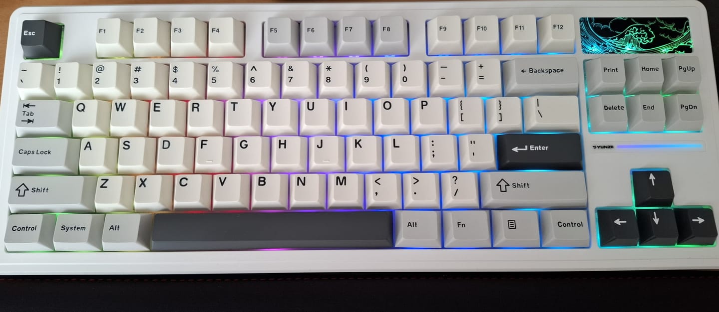 Customer photo review of YUNZII YZ87 Mekanik Klavye