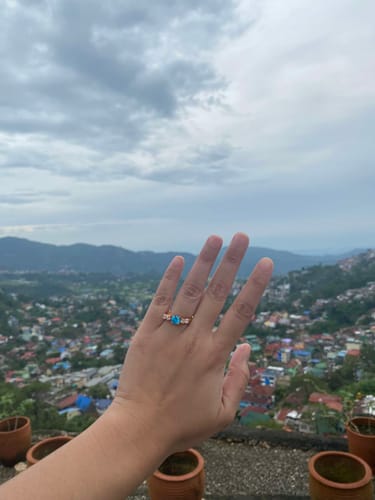 Customer photo review of Mallorca Engagement Ring Enhancer Set