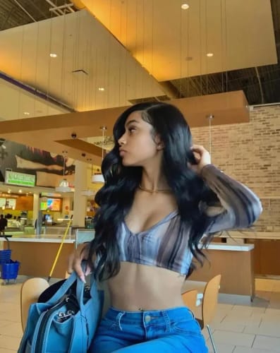 Customer photo review of [Upgrade 360] Invisible Drawstring Straps Glueless Lace Wig Curly Bleached Knots Human Hair Wig