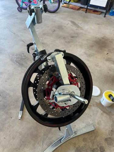 Customer photo review of Rabaconda Street Bike Tire Changer