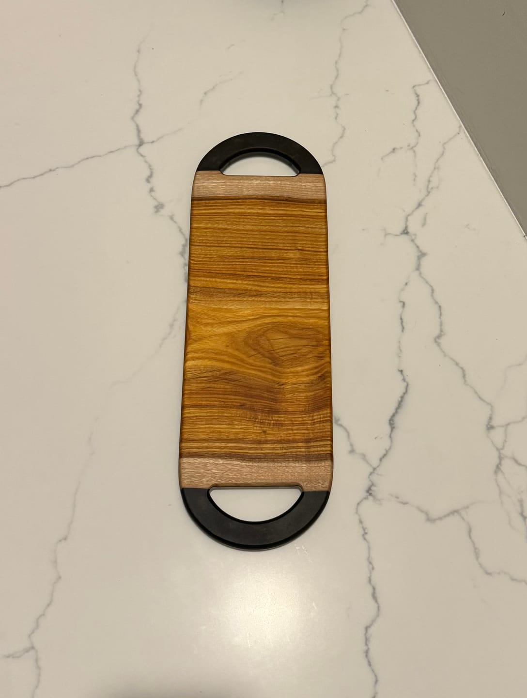 Customer photo review of 18x6" Stadium Shaped Serving Board Acrylic Router Template