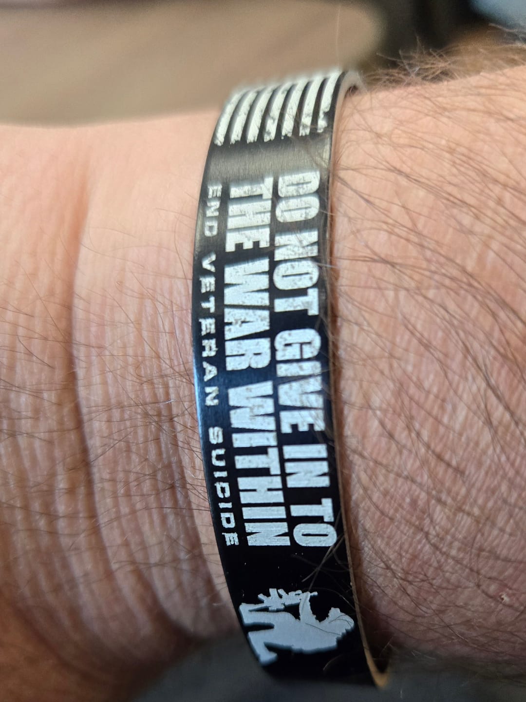 Customer photo review of Do Not Give In Bracelet