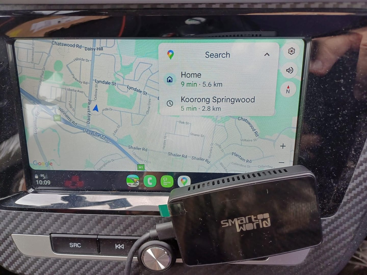 Customer photo review of Smart World Apple Carplay and Android Auto Wireless Adapter CP-AA