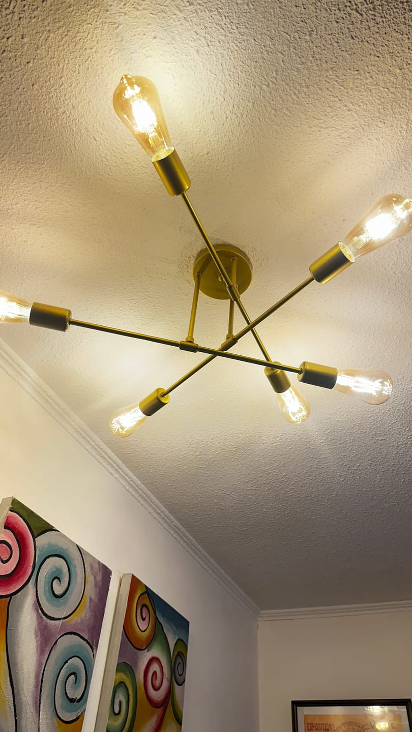 Customer photo review of Ampolleta LED 6W E27 Vintage Tipo Edison