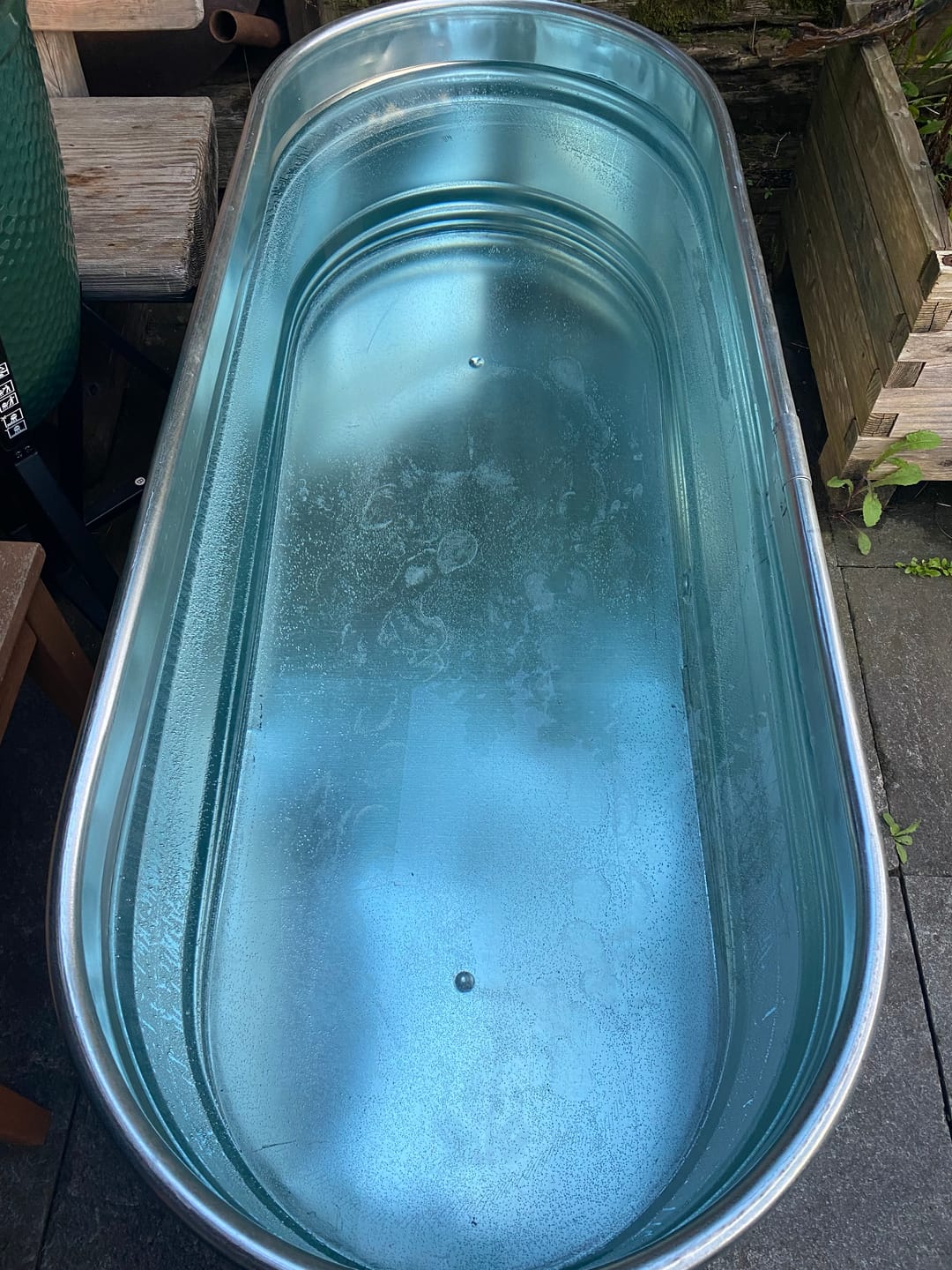 Customer photo review of Eisbad Stahlwanne