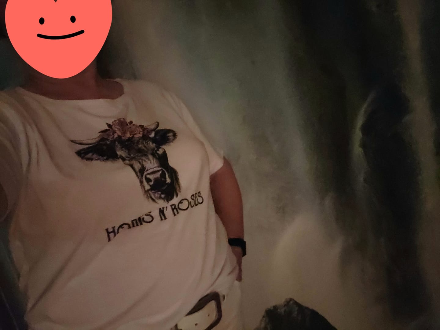 Customer photo review of Horns N´Roses Premium T-Shirt Damen