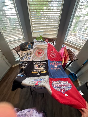 Customer photo review of Classic T-Shirt Blanket