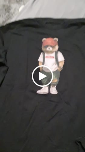 Customer video review of Not Today Bear - Bio Herren Shirt