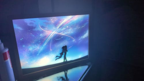 Customer photo review of Your Name - Cosmic Embrace LED Light Up Painting Frame Lamp Night Light YN3