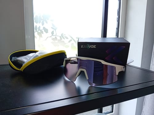 Customer photo review of Kapvoe X75 Half Frame Sports Sunglasses