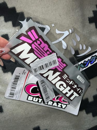 Customer photo review of Japanese Midnight Racing Sticker