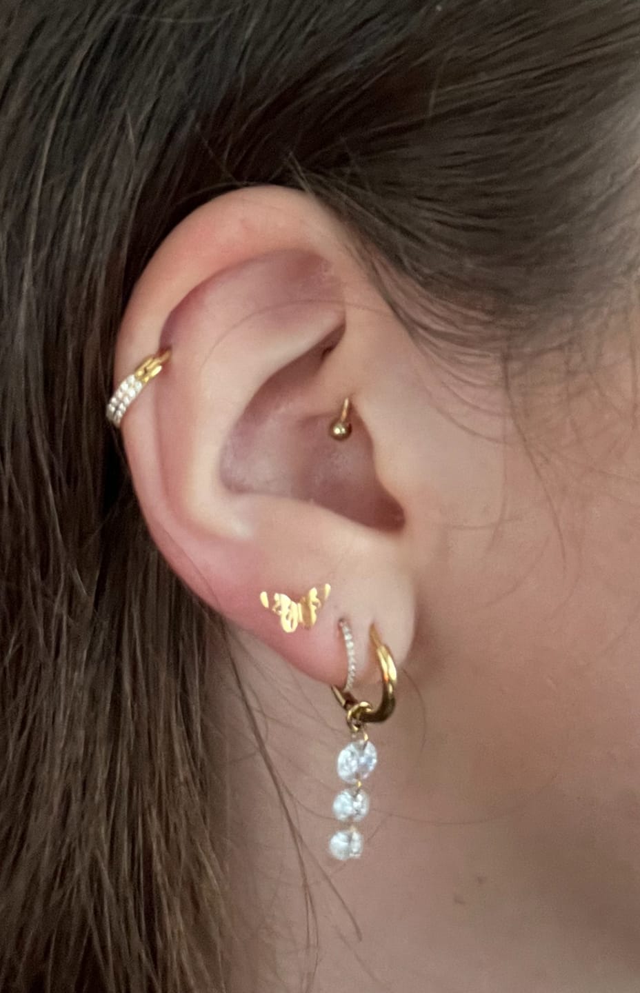 Customer photo review of Esme Piercing | Titan
