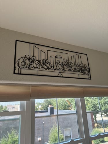 Customer photo review of Last Supper Metal Wall Art by Leonardo Da Vinci