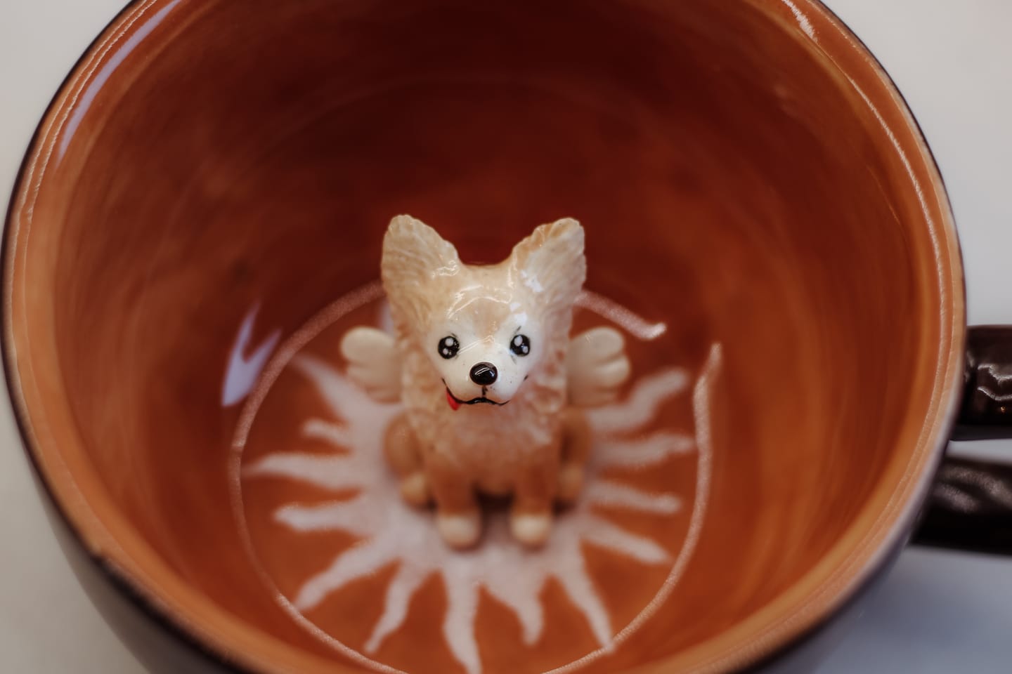 Customer photo review of Ceramic Handmade Pet Figurine Statue Sculpture