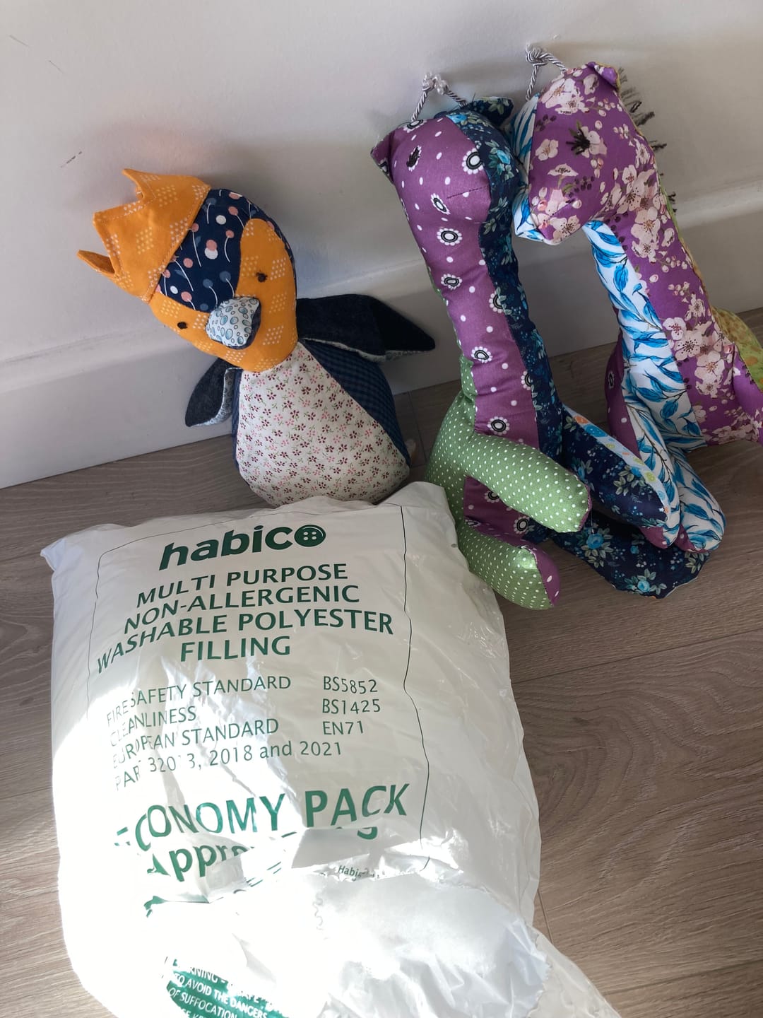 Customer photo review of Soft Toy Filling Stuffing - White - 250g
