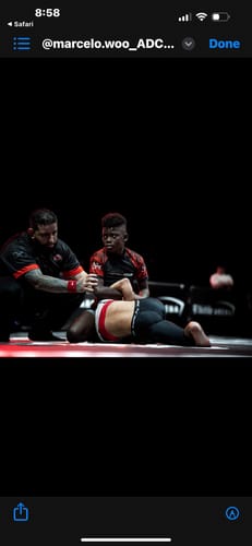 Customer photo review of Forbidden Garden Grappling Shorts by RollBliss