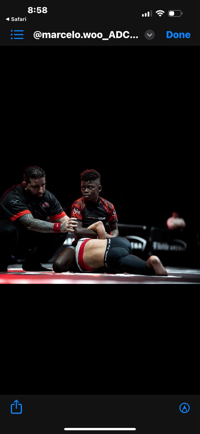 Customer photo review of Forbidden Garden Grappling Shorts by RollBliss