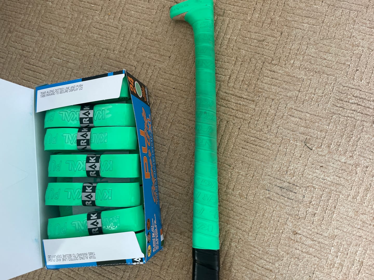 Customer photo review of Karakal XL Green Grip