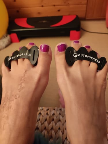 Customer photo review of Zehenspreizer aus Silikon - für alle Zehenformen geeignet