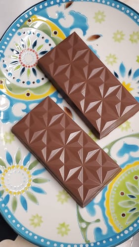 Customer photo review of Geometric Bar 3-Part Chocolate Mold (BWB)