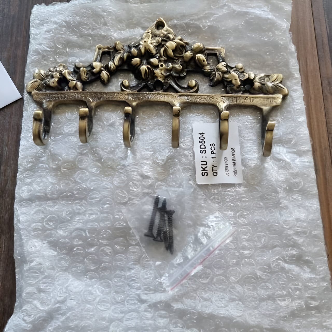 Customer photo review of Victorian Hook - Antique Brass